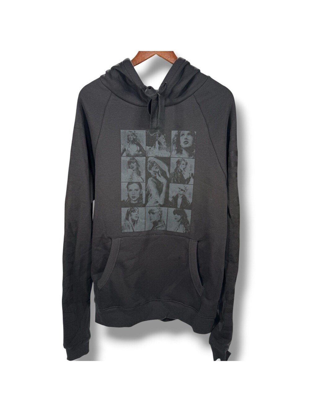 Taylor Swift The Eras Tour 2023 2024 US Dates Black Hoodie Adult M NWOT